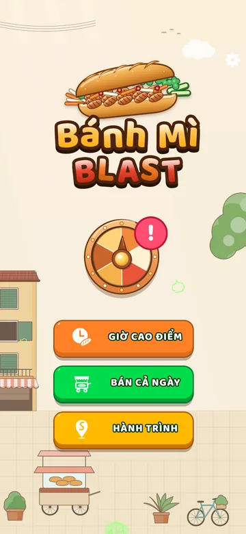 Màn hình chính của Banh Mi Blast